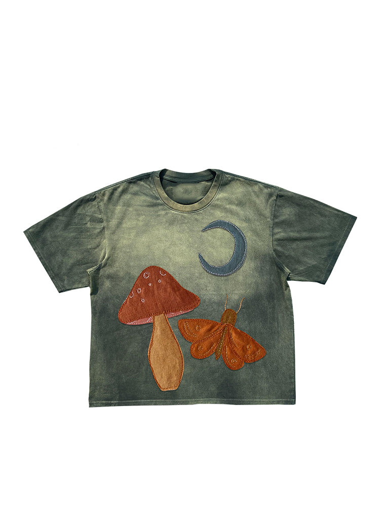 Cartoon patch T-shirt