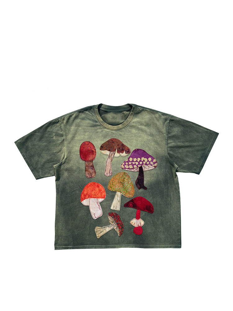 Cartoon patch T-shirt